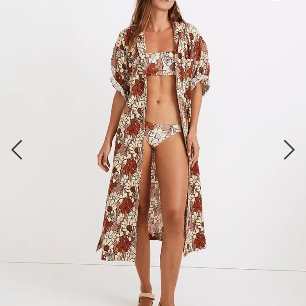 NWT Madewell Daydream Floral Maxi Cover Up Dress